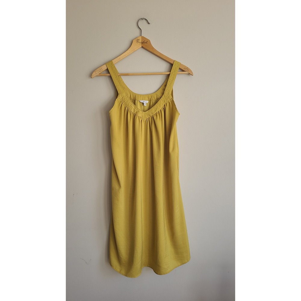 Reitmans Mustard Yellow V-Neck Sleeveless Shift Dress‎ XXS